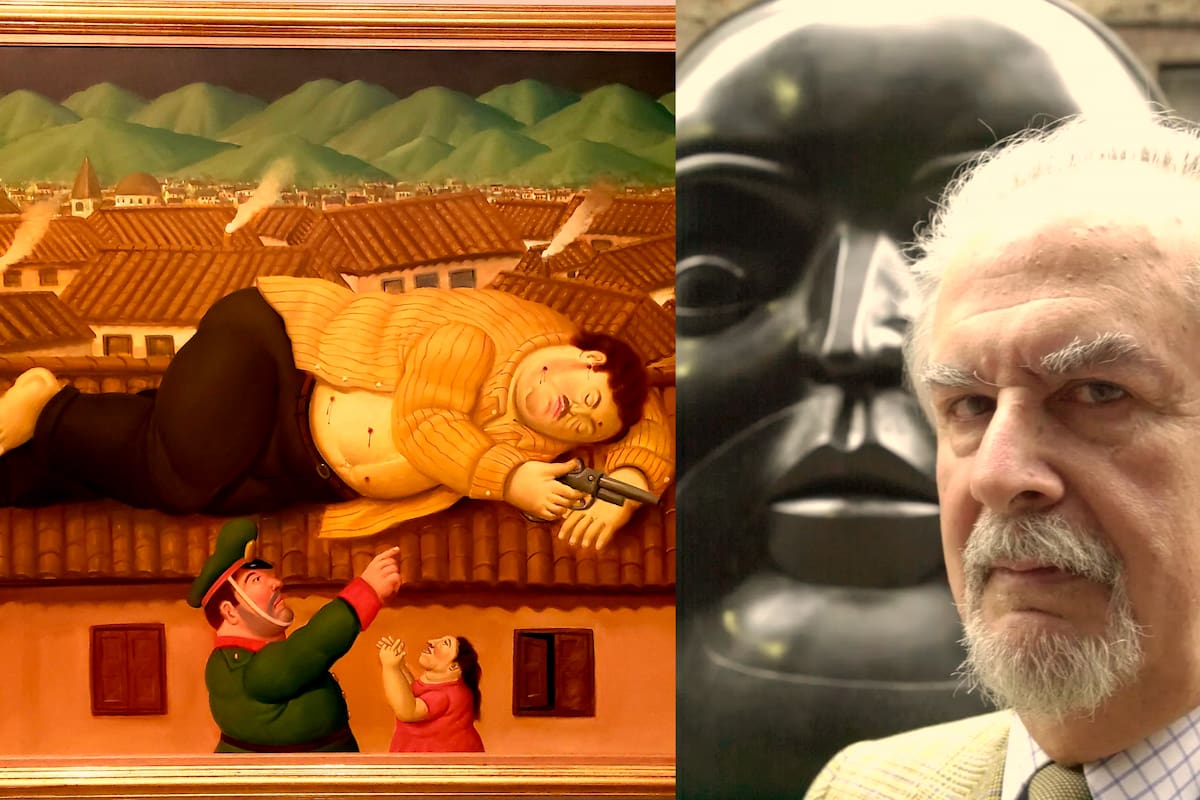 Botero siempre negó que sus obras sobre Escobar tuvieran un propósito lucrativo. Fotos tomadas de redes sociales/VANGUARDIA