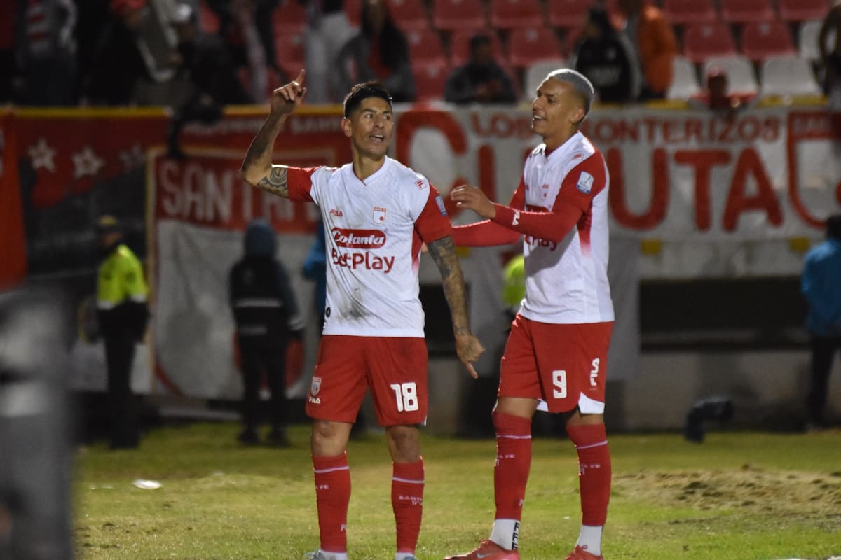 Boyacá Chicó vs Independiente Santa Fe - Fecha 4. Foto: Colprensa - Mcgiver Barón