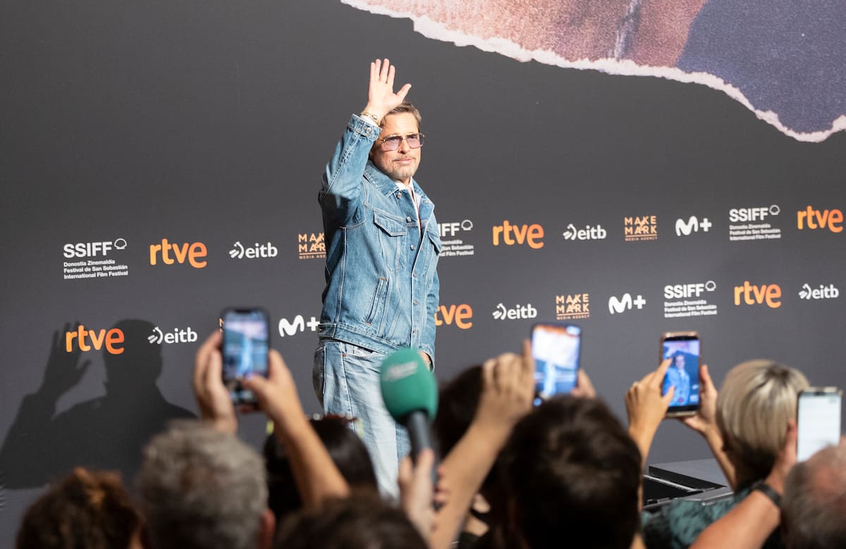 El actor estadounidense Brad Pitt durante la conferencia de prensa de presentación de 'Corazón de la bestia' en el marco del 74º Festival Internacional de Cine de San Sebastián, en la ciudad de San Sebastián, País Vasco, norte de España, 23 de septiembre de 2026. La película compite en la sección oficial del festival que se prolongará hasta el próximo 26 de septiembre. EFE/Juan Herrero