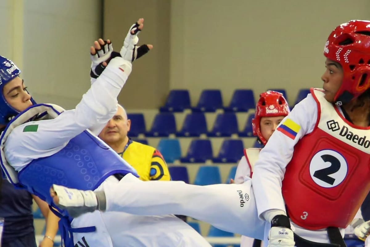 ¡Bronce para Santander! Angelyn Saldaña sube al podio y le entrega otra medalla a Colombia en las justas. Foto: Comité Olímpico Colombiano