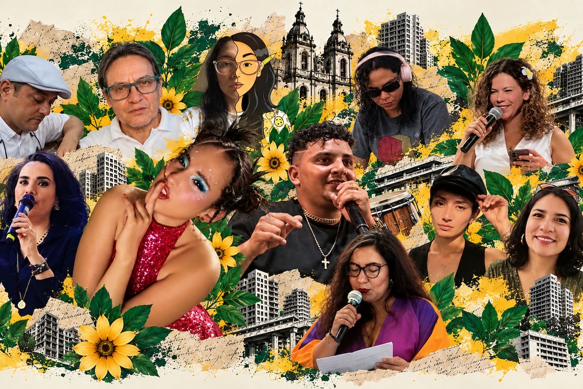 Kevin El Boom, Andrea Jaimes, Silvia Jiménez, Sandra Costa, Andrea Melissa Garcés, Natalia Londoño y Bien Meli (Melissa Estévez Díaz) hacen parte de la programación de “Memoria en movimiento”, el Set 8 de Búcara Expandida, que reunirá música, poesía y performance en una nueva lectura artística de la ciudad y el territorio. Foto suministrada/VANGUARDIA