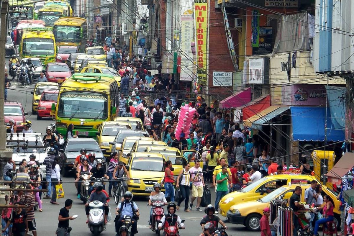 Congestión en Bucaramanga.