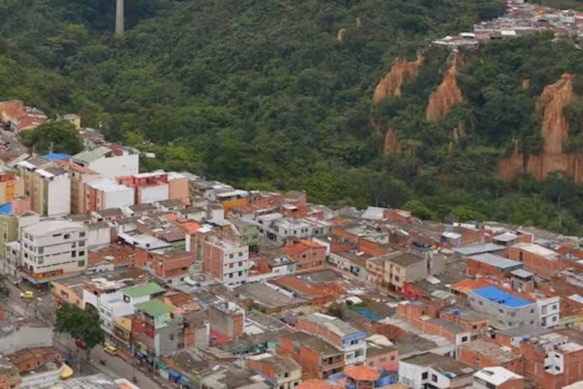 Panorámica del barrio Campo Hermoso de Bucaramanga.