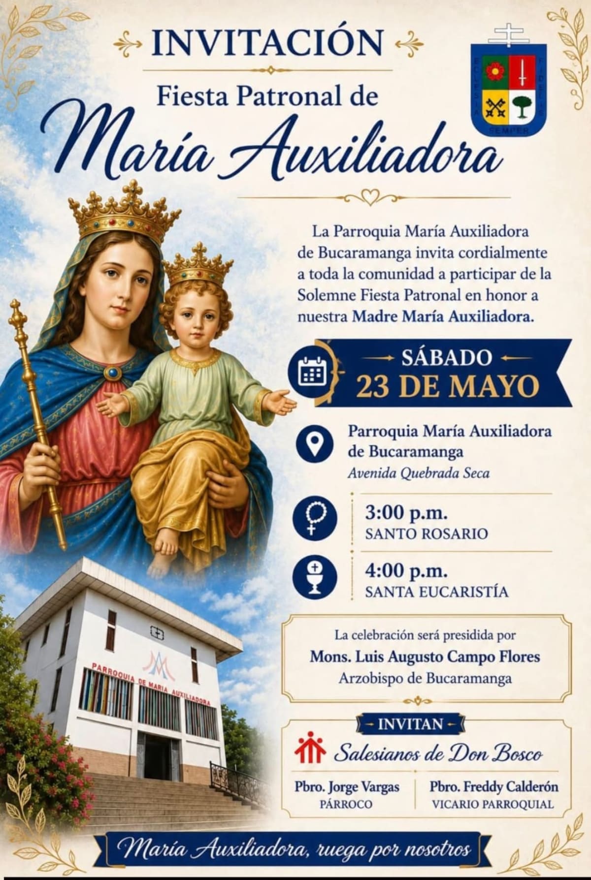 Fiesta de la Patrona de los Salesianos.