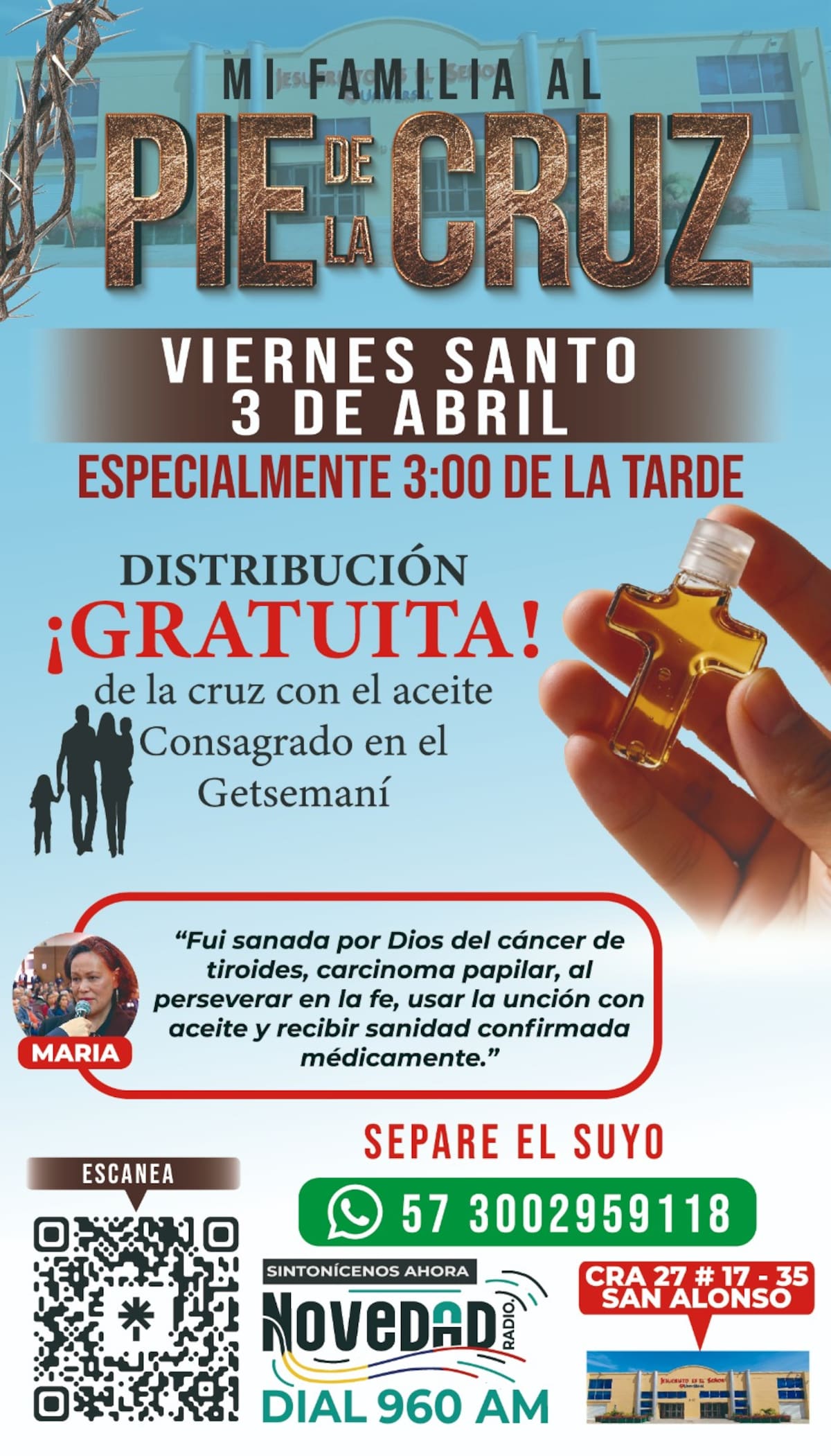 Agenda del certamen.