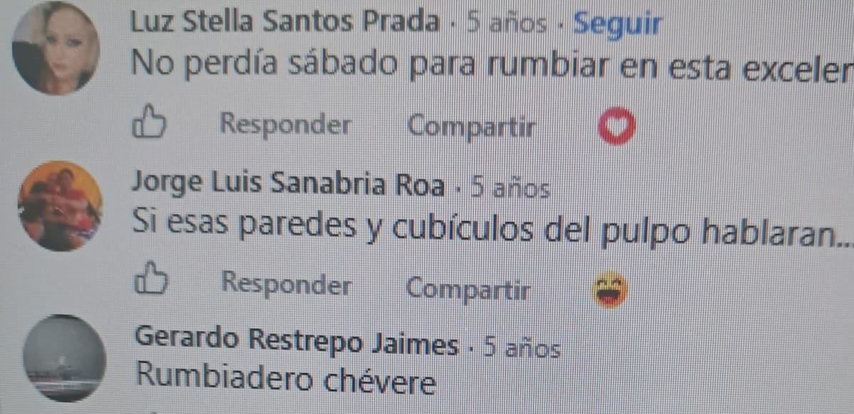 Recuerdos de El Pulpo, que hoy se leen en las redes sociales.