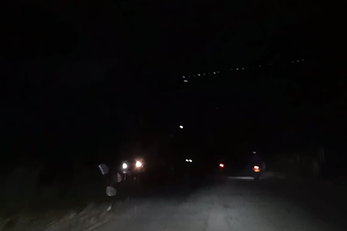 A oscuras, así está la prolongación de la calle 45. (Foto suministrada / VANGUARDIA)