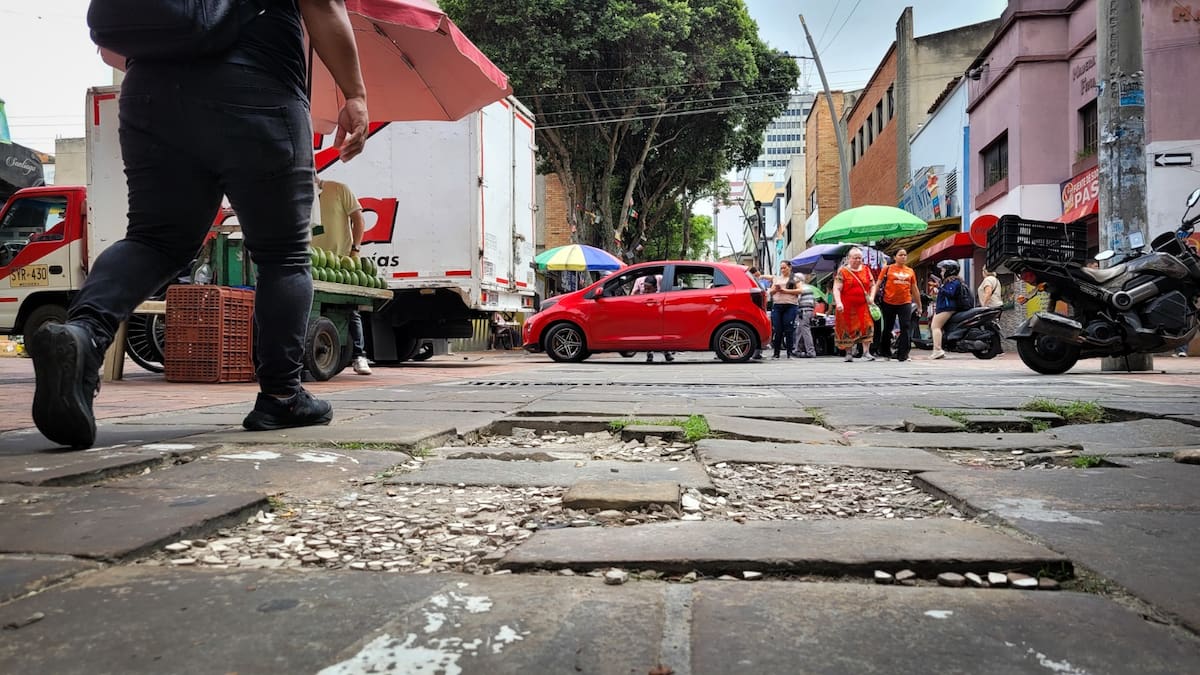 Las baldosas del Paseo del Comercio evidencian un preocupante estado de abandono. Su deterioro afecta la imagen del sector, dificulta el tránsito peatonal y exige atención de las autoridades. (Foto: Franz Rey / VANGUARDIA)