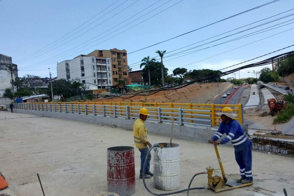Aspectos de la construcción del nuevo puente de Conucos, por allá en el año 2016. (Archivo/VANGUARDIA)