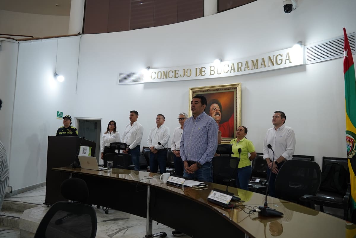Plenaria en el Concejo de Bucaramanga.