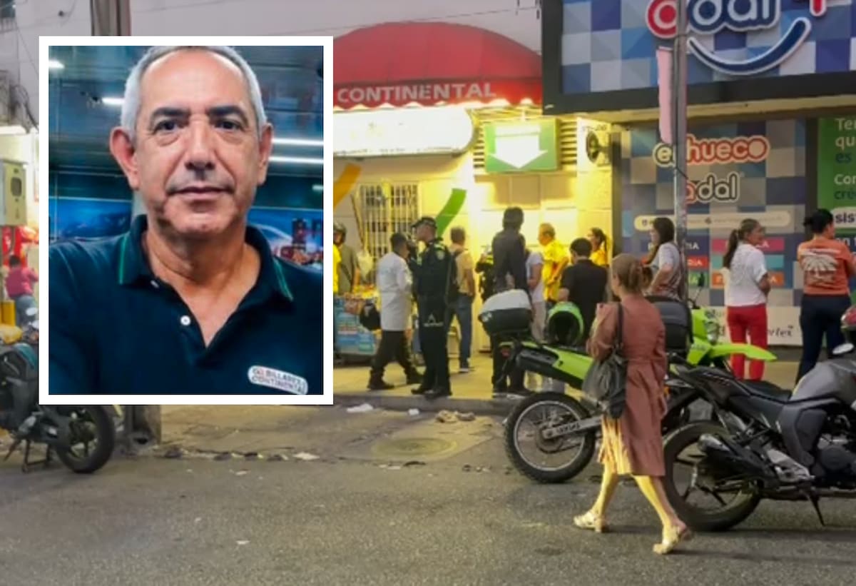 Luis Enrique Zárate Ariza, de 61 años, fue asesinado a tiros dentro del billar El Continental, en el centro de Bucaramanga.