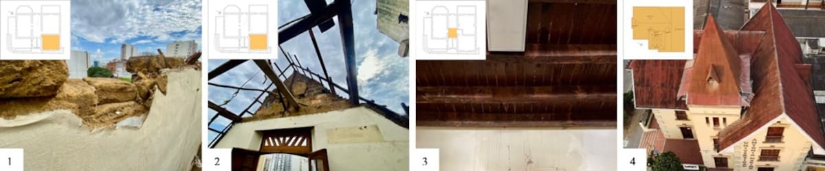 Aspectos del proceso de restauración de la histórica casa.