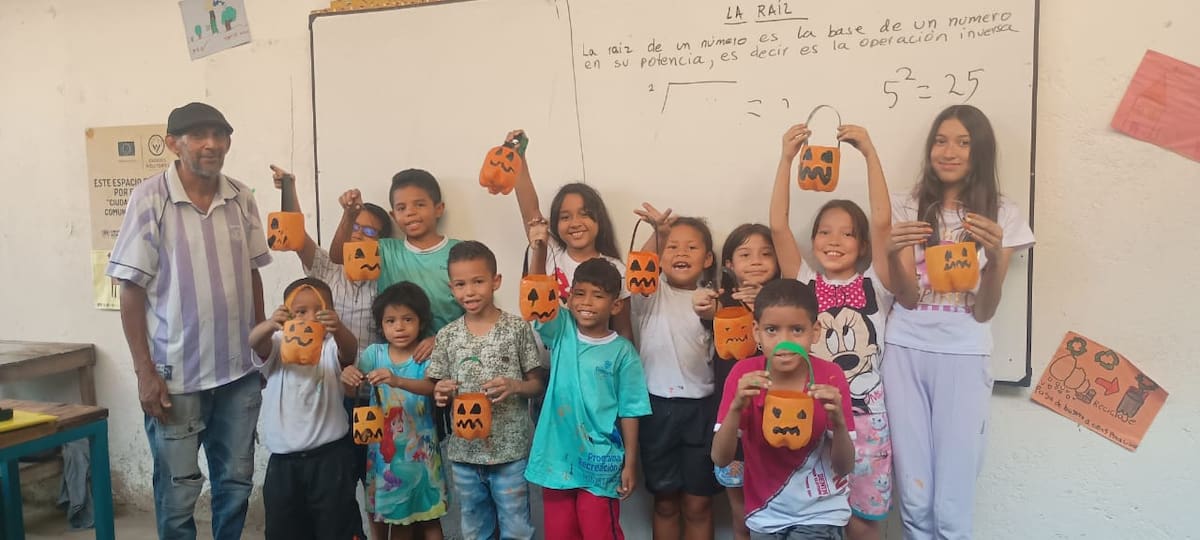 La escuela del profe 'Pájaro', en un barrio de la Comuna Sur de Bucaramanga.