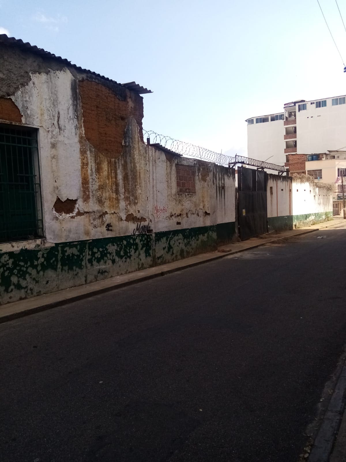 Esta zona, que colinda la casa natal de Custodio García Rovira, era la que estaba siendo intervenida.