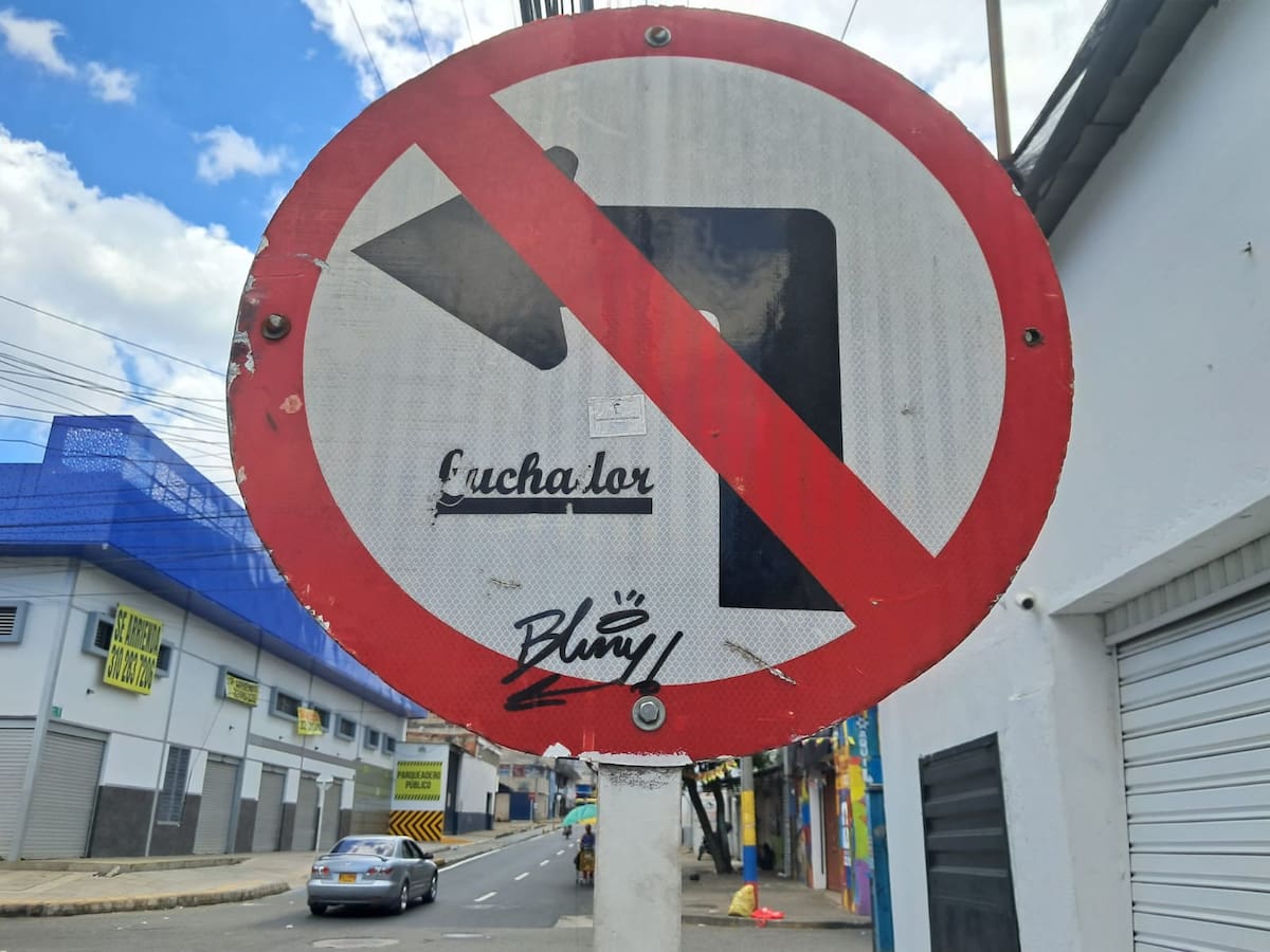 No se puede escribir nada sobre estas señales de Tránsito. (Foto suministrada por Luis Gilberto Montes / VANGUARDIA)