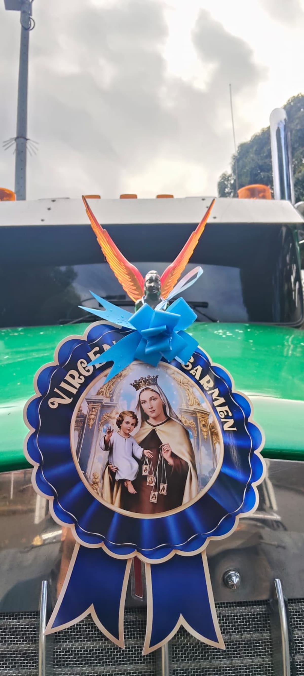 Caravana de la Virgen del Carmen en Bucaramanga. (Foto: Juan Ortega / VANGUARDIA)
