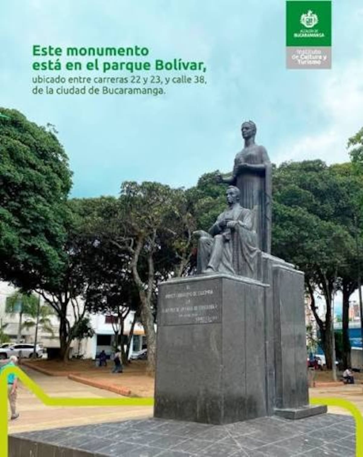 Parque Bolívar, de Bucaramanga.