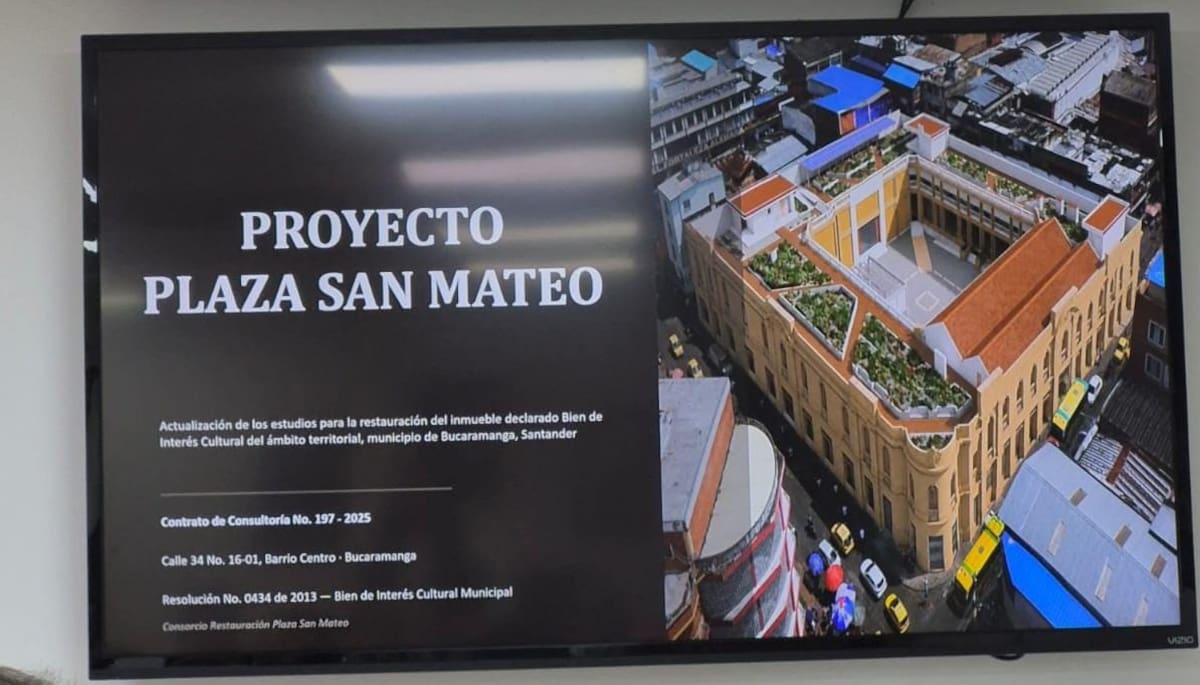 Presentación del proyecto de la Plaza San Mateo: El corazón comercial de la Bucaramanga de ayer quiere latir nuevamente.