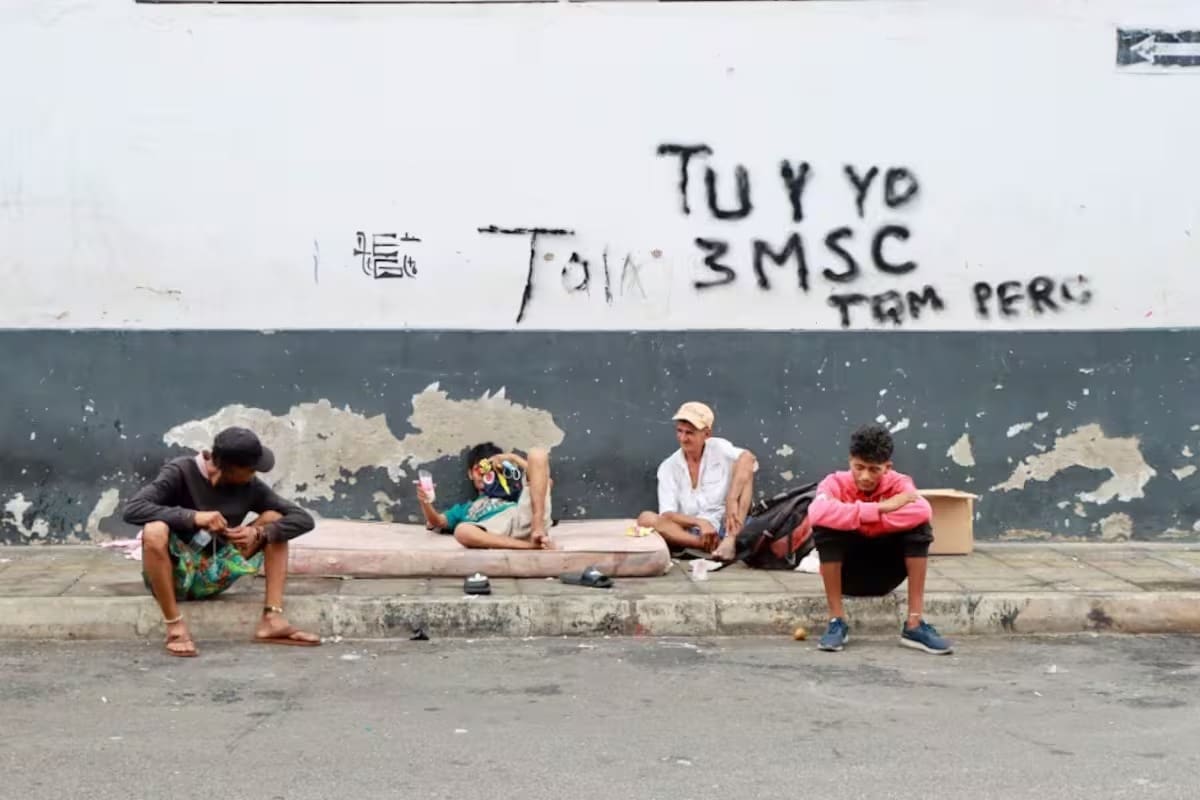 En este sector de la Quebradaseca existe un improvisado 'hogar' de personas en situación de calle.