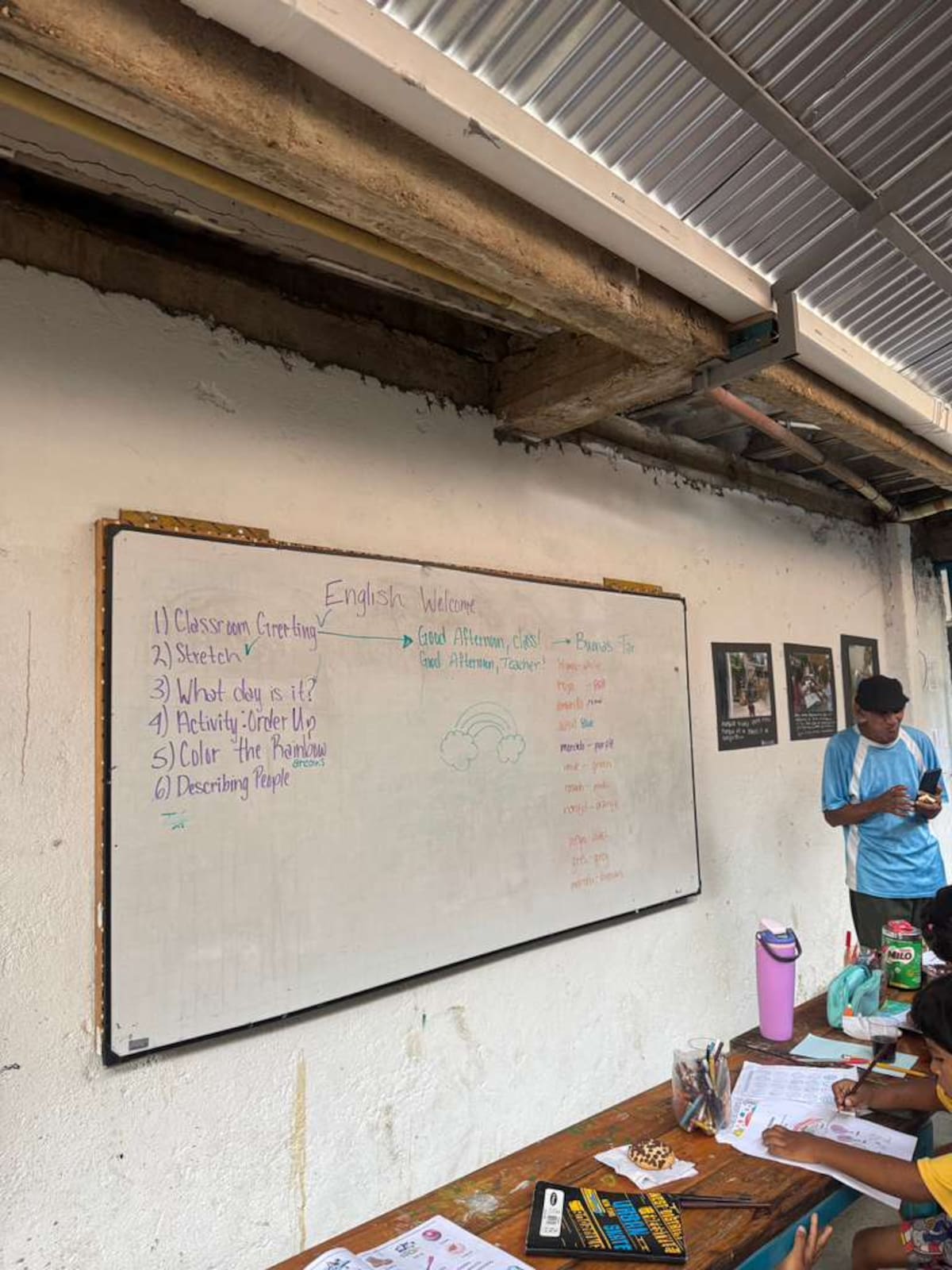 Escuela del 'profe' Pájaro.