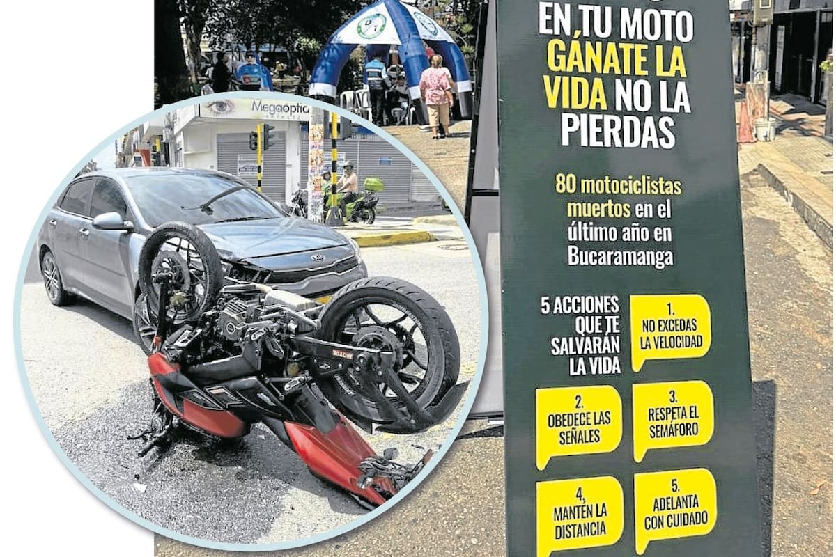 Motociclistas, peatones y conductores: Bucaramanga llama a asumir la responsabilidad por la seguridad vial. (Foto: Marco Valencia / VANGUARDIA)