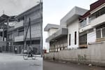 Dos épocas, una misma esquina: el paso del tiempo junto a la parroquia María Auxiliadora