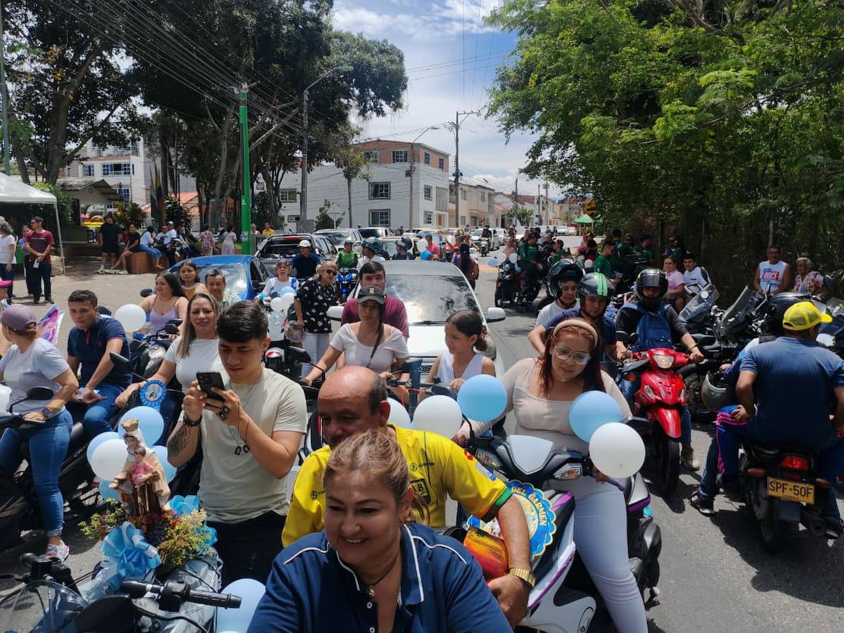 Durante la jornada, algunos motociclistas conmemoraron el Día de la Virgen del Carmen.