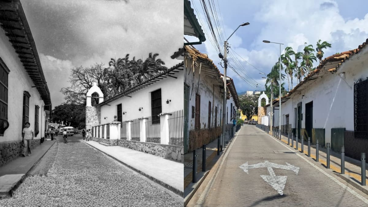 Las dos fotos tienen 66 años de diferencia: una, captada en 1960; la otra en el presente 2026.