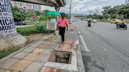 Bucaramanga: ¿cuándo intervendrán las ‘trampas’ sobre los andenes del Tercer Carril?