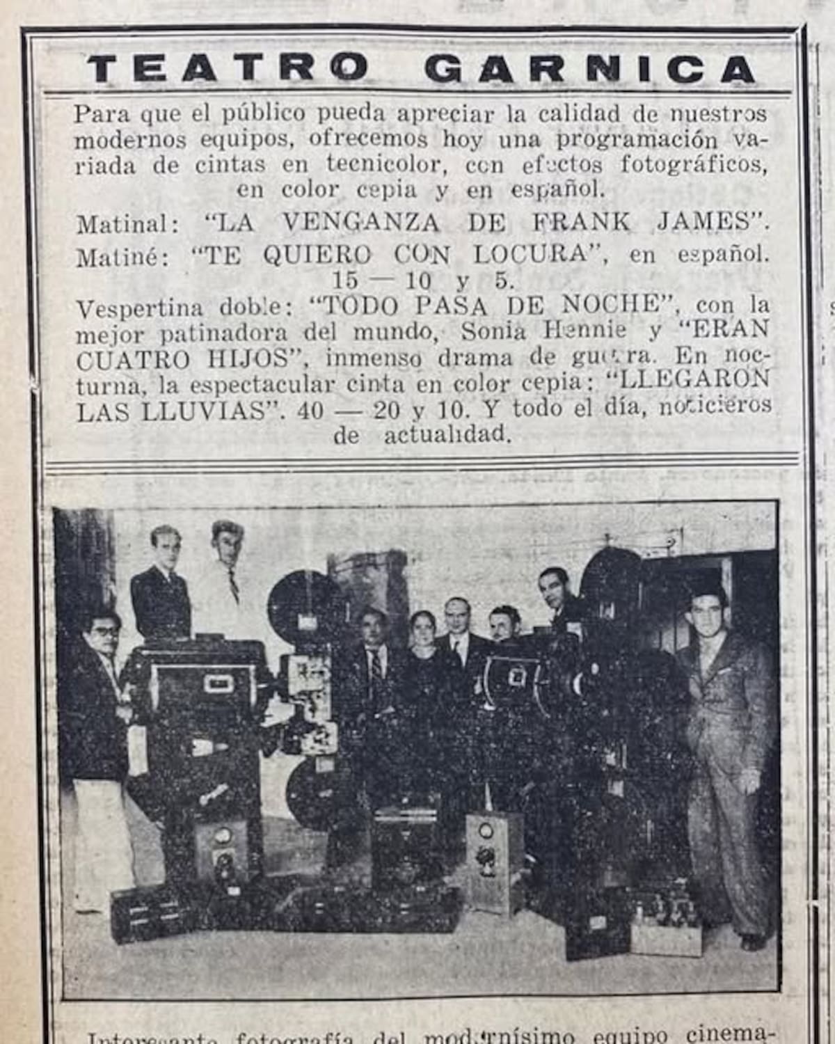 El Garnica: la sala que iluminó los sueños de una ciudad. (Archivo/VANGUARDIA)