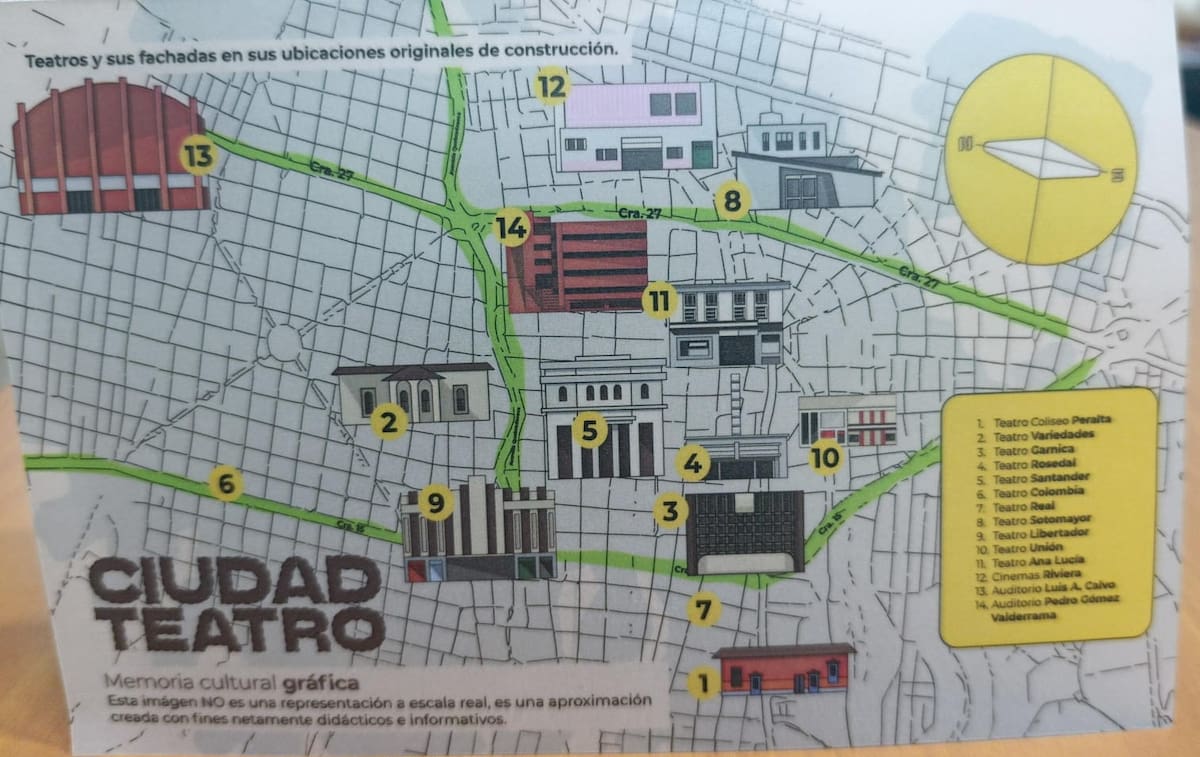 El circuito del los teatros del ayer de Bucaramanga.