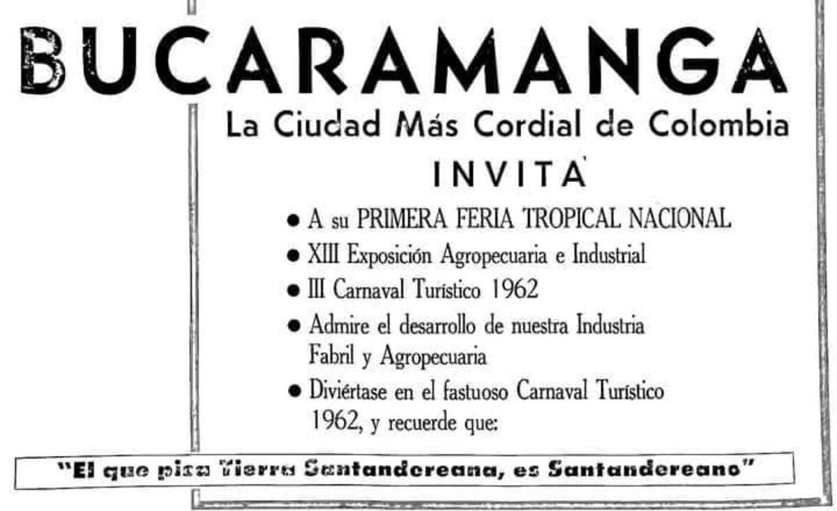 Afiche promocional de las ferias del ayer. (Archivo / VANGUARDIA)