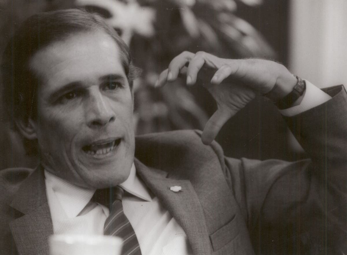 Alberto Montoya Puyana, cuando era candidato a la Alcaldía de Bucaramanga.