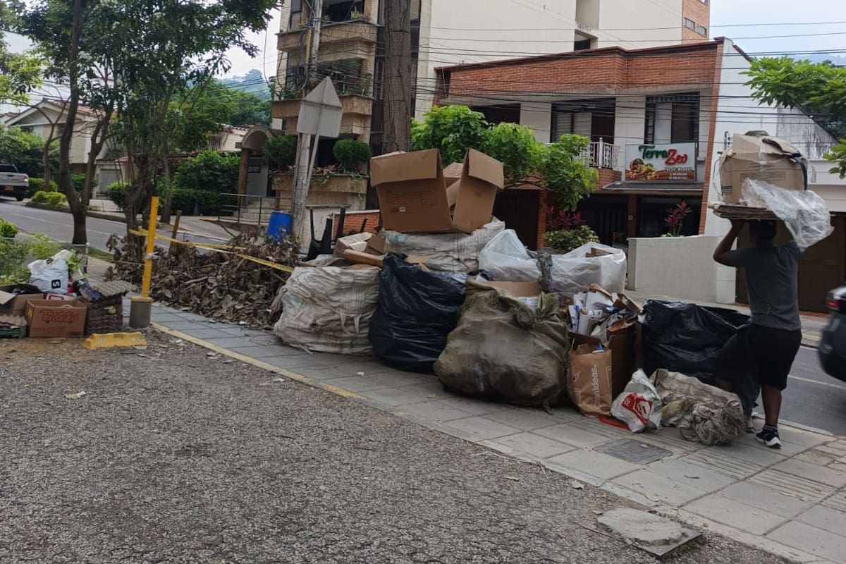 Estas problemáticas se registran sobre uno de los andenes localizados en la carrera 40 con calle 46 del barrio Cabecera, en Bucaramanga. (Foto: suministrada / VANGUARDIA)