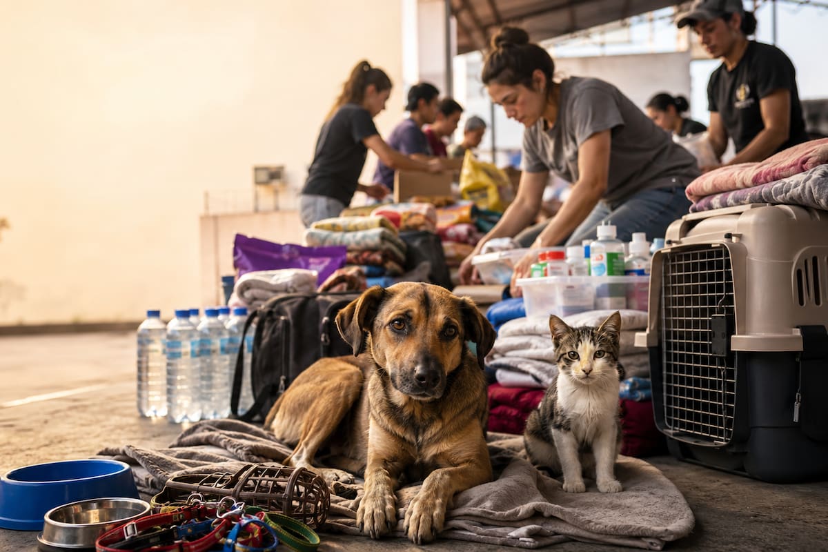 Bucaramanga se une a campaña para ayudar a los animales afectados por el terremoto en Venezuela. | Foto: Esta imagen fue generada con IA exclusivamente para este artículo.