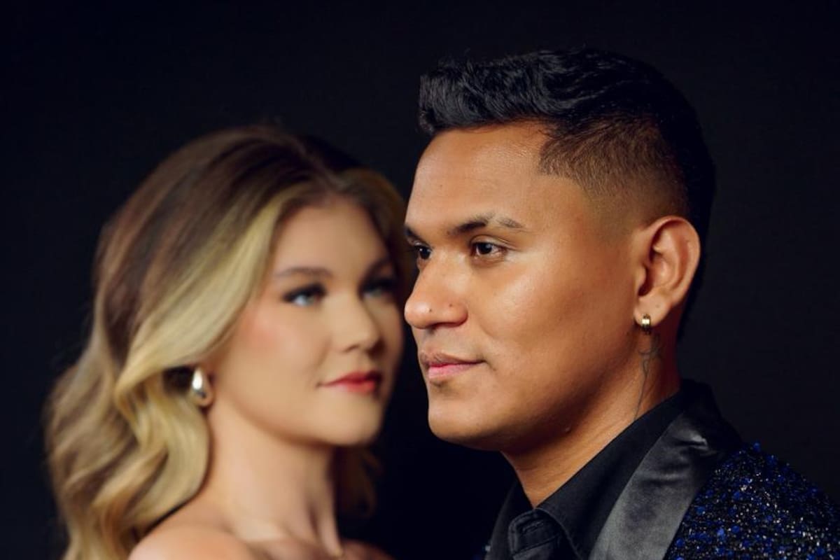 La cantante australiana Kiara Taylor y el trompetista bumangués Miguel Zabala.