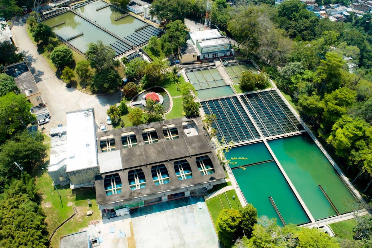 La Planta de Tratamiento de Agua Potable La Flora abastece a gran parte de Bucaramanga y Floridablanca. (Foto: archivo / VANGUARDIA)