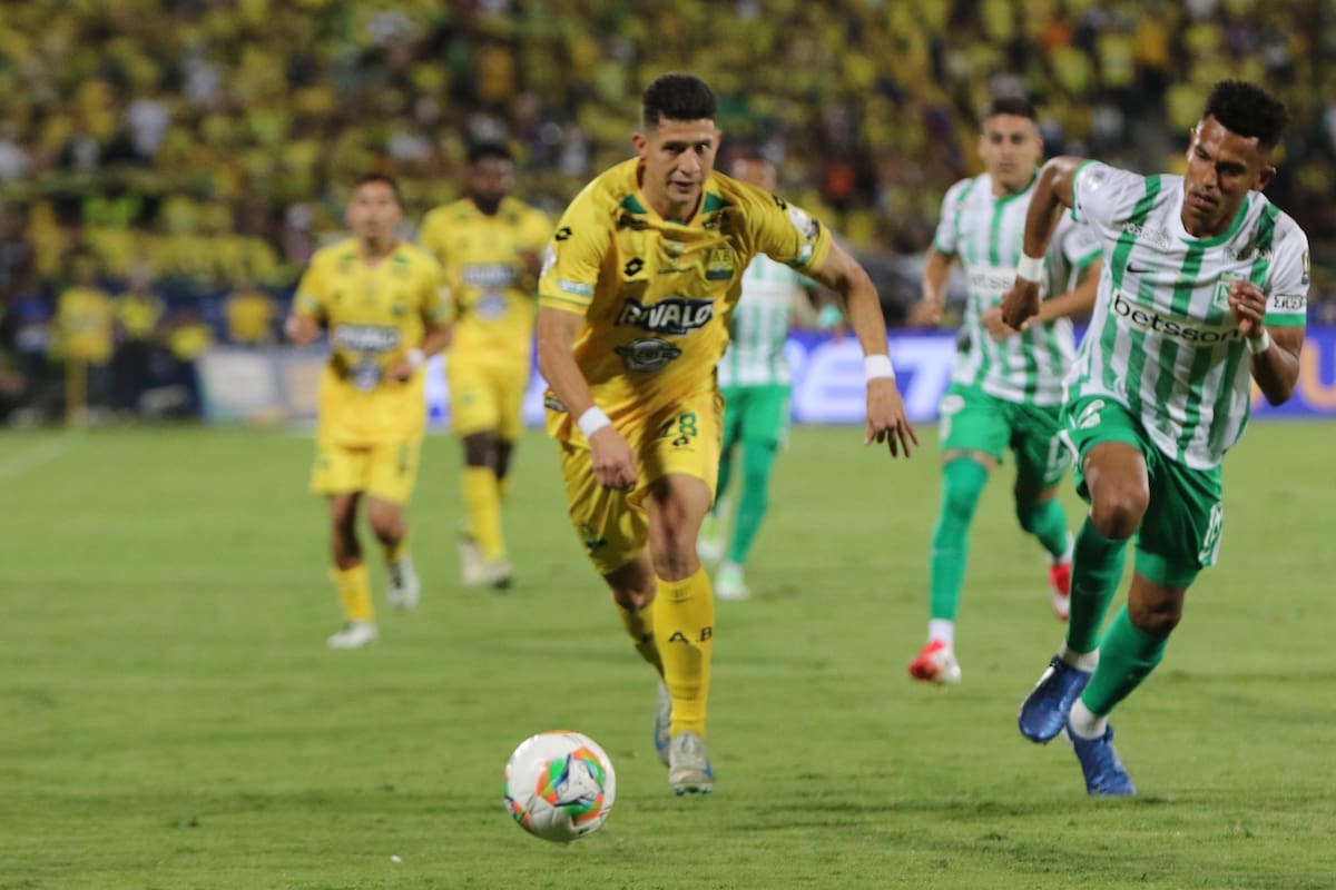 Bucaramanga vs Atlético Nacional por la vuelta de la Superliga Betplay 2025 (Jaime Moreno/Colprensa).