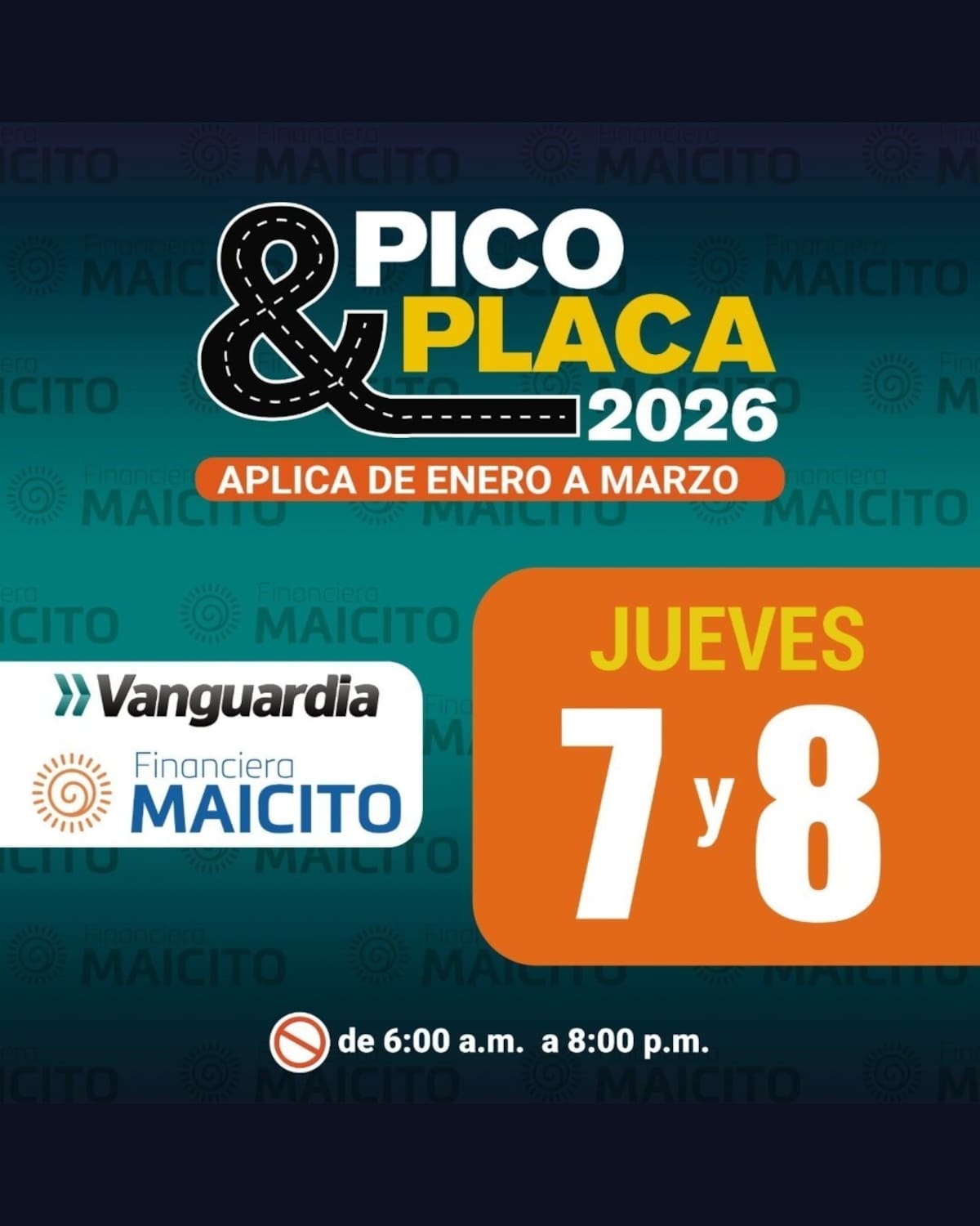 Esté atento al pico y placa