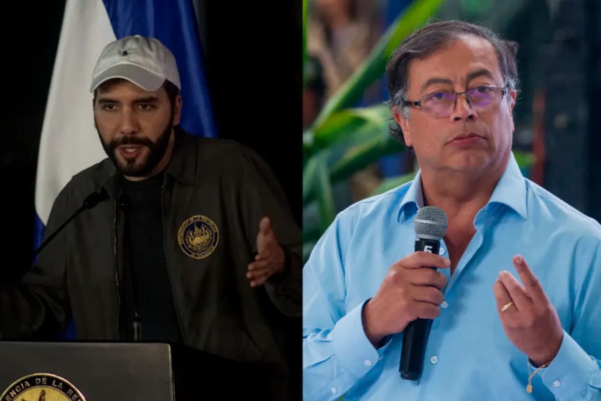 Bukele ofrece enviar a Colombia a todos los presos tras críticas de Petro.