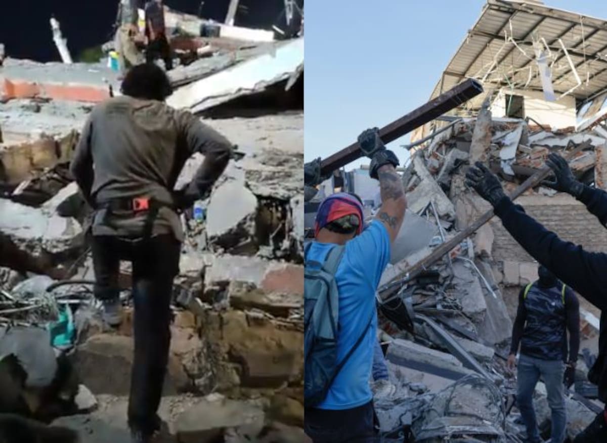 Buscan a niña de 11 años en Cali tras el terremoto de 7,4 en Colombia. // Foto: captura de pantalla de un video tomado de X y EFE