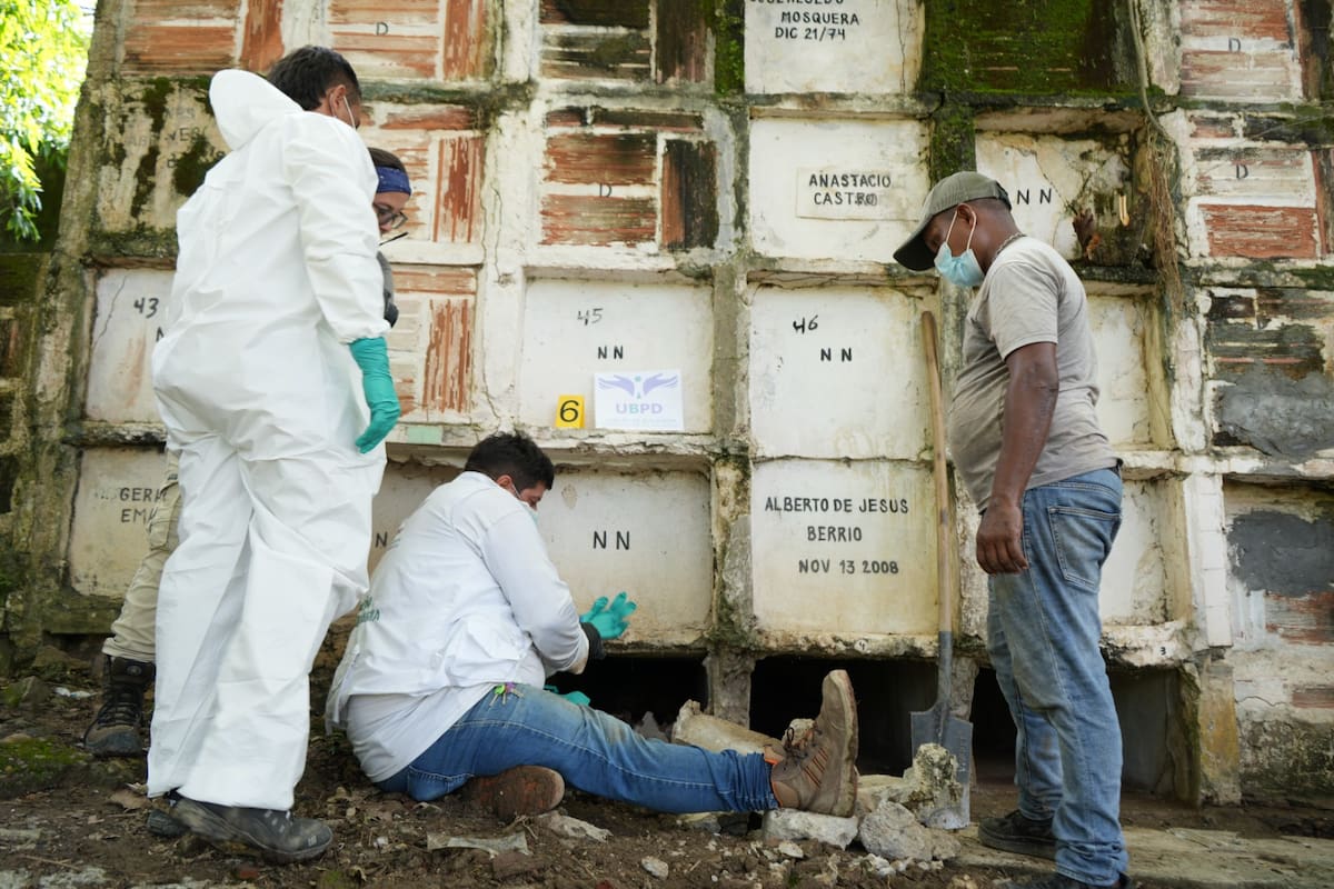 La intervención de la UBPD en Puerto Boyacá permitió recuperar 17 cuerpos que podrían corresponder a personas dadas por desaparecidas.