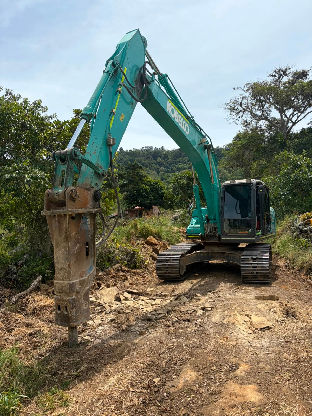 Las obras de construcción del carreteable tardaron cerca de 2 meses.