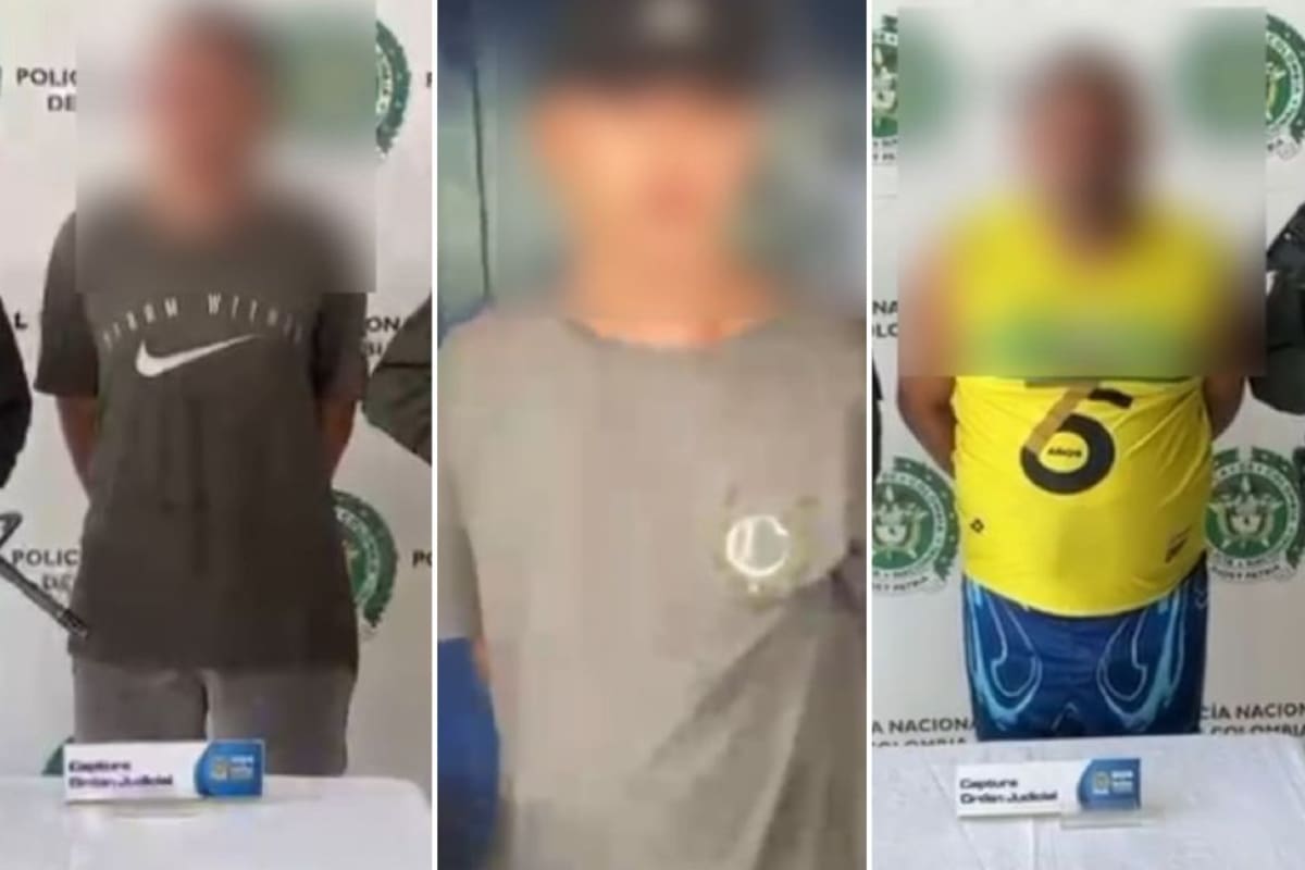 Caen hombres señalados de homicidio y extorsión en Bucaramanga