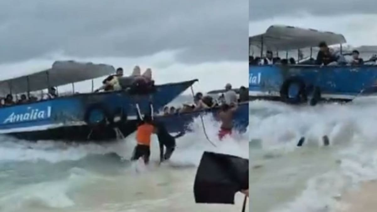 Turista cayó de una lancha en Johnny Cay, en San Andrés, y sufrió graves lesiones en la columna: video muestra fuerte golpe.