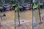 Abuela y nieta cayeron en zanja oculta por el agua de lluvia en India: todo quedó en video