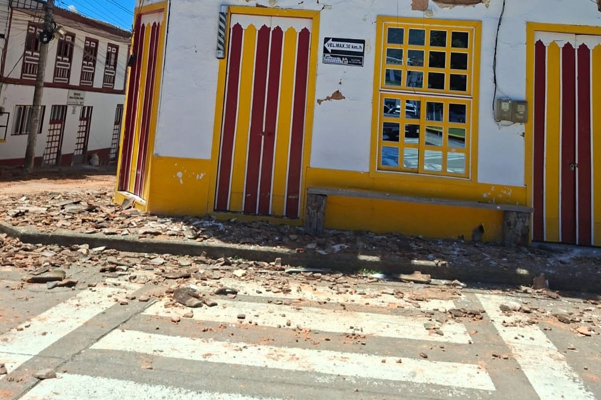 El Cairo, parte del Paisaje Cultural Cafetero, quedó con cerca del 80 % de su territorio afectado tras el fuerte sismo del 10 de agosto.