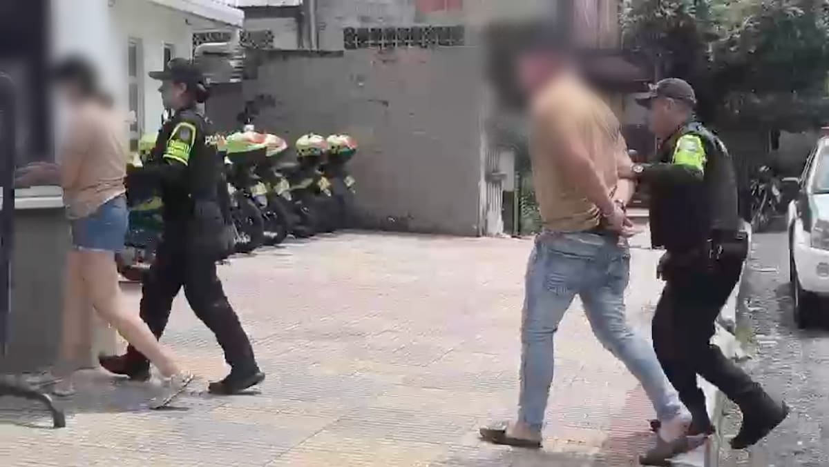 Los dos ocupantes del vehículo fueron capturados.
Foto: cortesía.