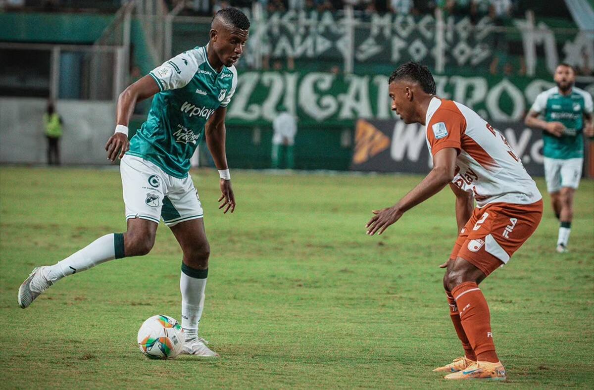 Deportivo Cali e Independiente Santa Fe igualaron 1‑1 en un partido reñido de la fecha 12.. /FOTO: Deportivo Cali
