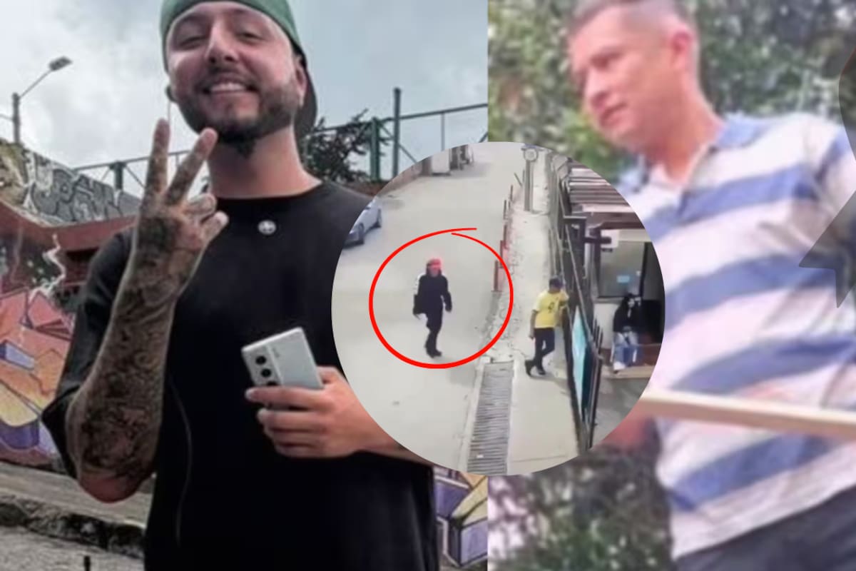 Henry Alberto Benavides Cárdenas y Nicolás Perdomo, dos de los dos miembros del grupo de producción de la serie 'Sin senos sí hay paraíso' asesinados en Bogotá. //FOTO CAPTURA DE VIDEO.